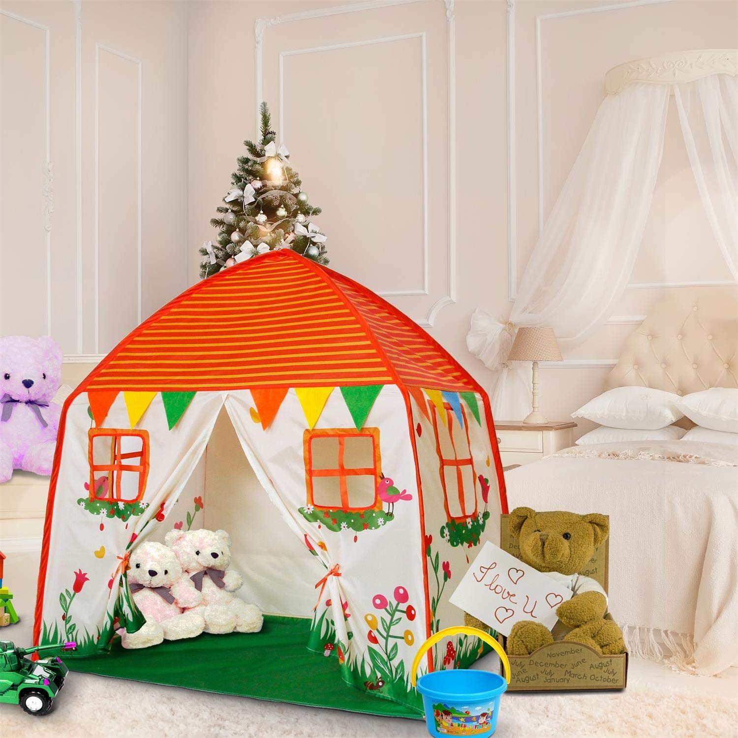 Kids Toys Play Tent Children Indoor & Outdoor for 3 4 5 6 7 Boys & Girls Birthday Gift