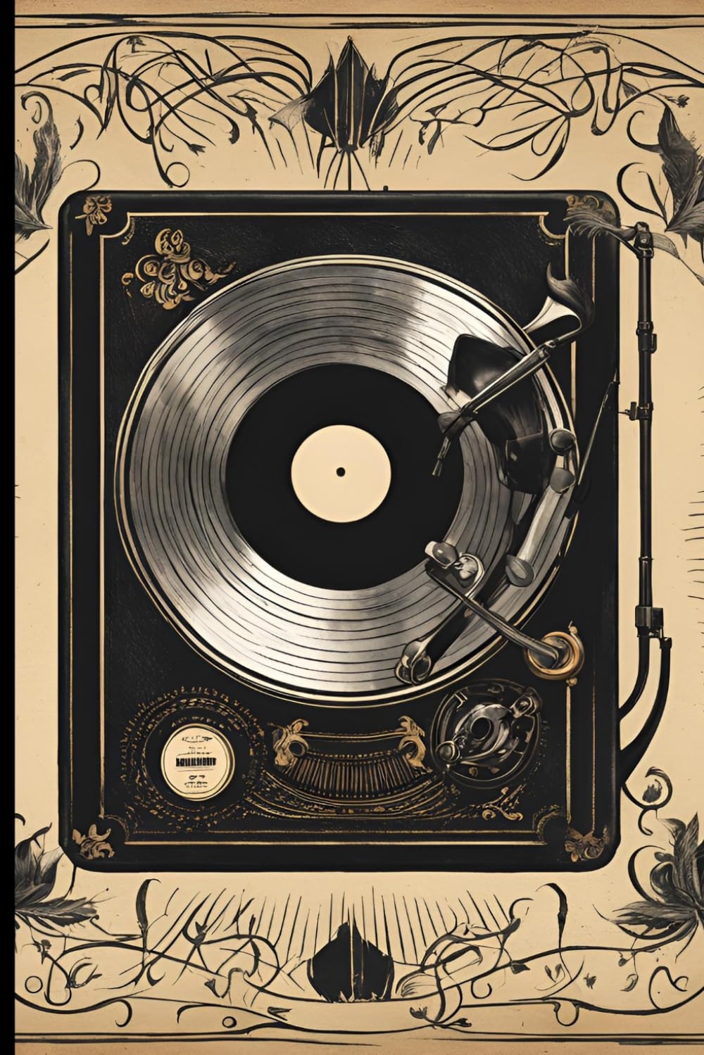Vintage Music Journal Vol. 1: Capture & Write Your Thoughts with Rhythm | The best gift for music lover, record player, best gift for friends and family