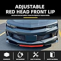 Vista 6 de Alerón Divisor Universal Ajustable para Parachoques Delantero de Automóvil, Labio Barbilla Spoiler, 4 Piezas, Protector Difusor Compatible con Honda