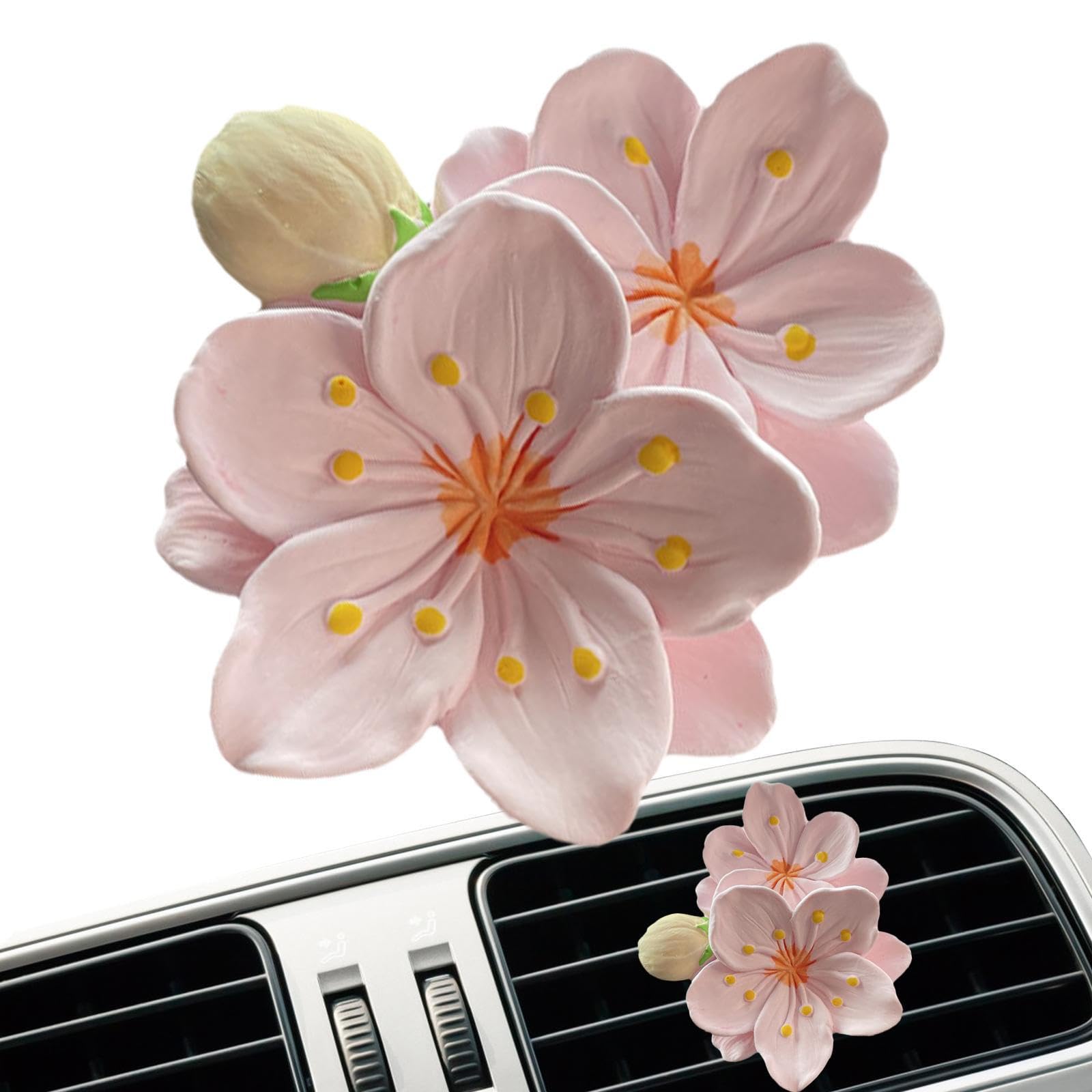Diffuseur De Désodorisant De Voiture, Breloques, Décoration Intérieure De Voiture, Strass, Diamant, Cristal, Fleur, Sortie D'air De Voiture, Clip De Parfum, Accessoires