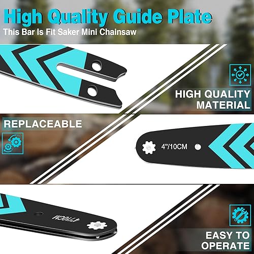 Miniatura 8 de Saker Mini motosierra, motosierra eléctrica portátil inalámbrica y Saker Mini motosierra, motosierra eléctrica portátil de 4 pulgadas