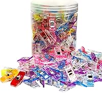 Vista 1 de Clips de costura de plástico, 120 piezas con tarro de plástico, clips de acolchado de alta calidad para suministros, herramientas de manualidades