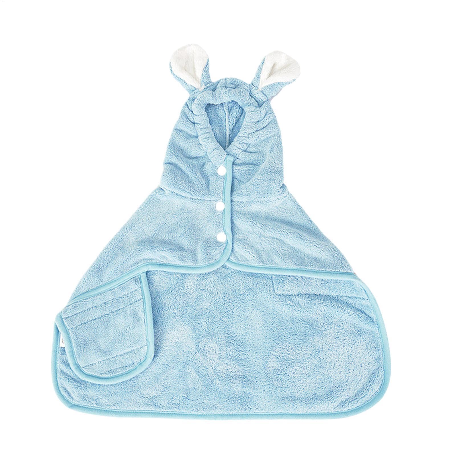 Puppy Towelling Robe | Dog Bath Robe Bath Towel,Soft Fast Drying Dog Towelling Drying Coat for Pets, Cats, Small, Medium