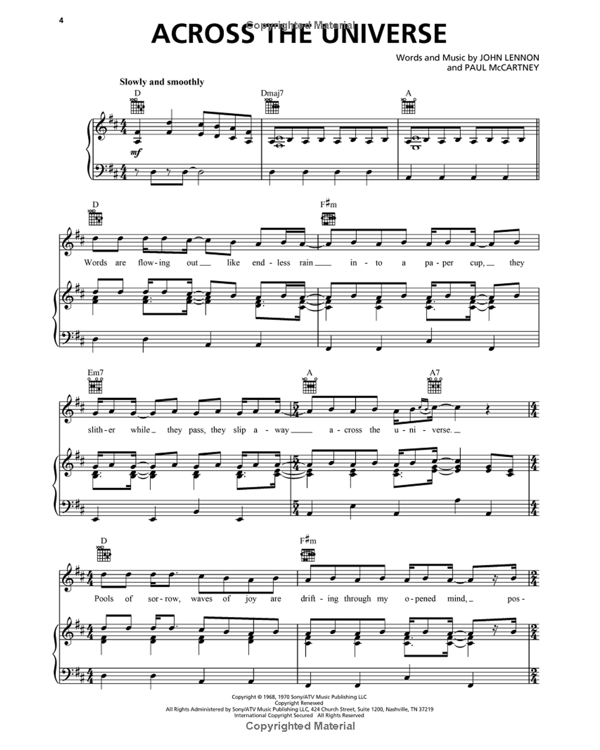 The Beatles Sheet Music Collection | Piano Vocal Guitar Songbook with Chords and Lyrics | Over 100 Songs in Piano Vocal Guitar Arrangements | Music Book for Beginners and Experienced Players - Image 9