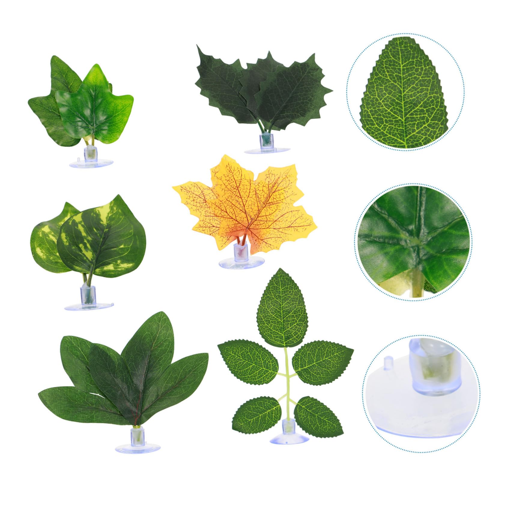 Sosoport 3 Juegos Pecera Paisajismo Hojas Peceras Filtros De Peces para Tanque Hojas De Simulación Decoración De Hojas De Acuario Plantas Artificiales para Acuario El Plastico 6 Piezas * 3