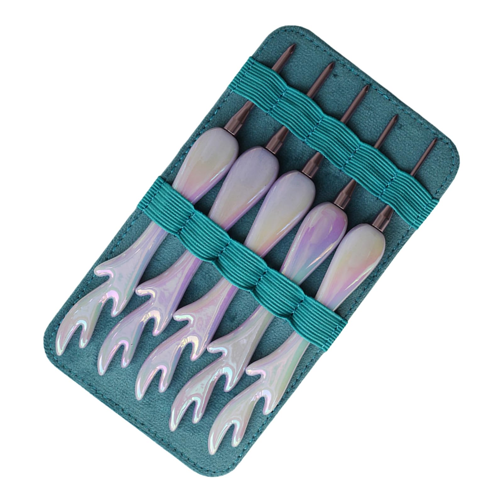 Hook Set in Acrylic with Large Handle for Easy Use by All Skill Levels Craft Crochet Hook