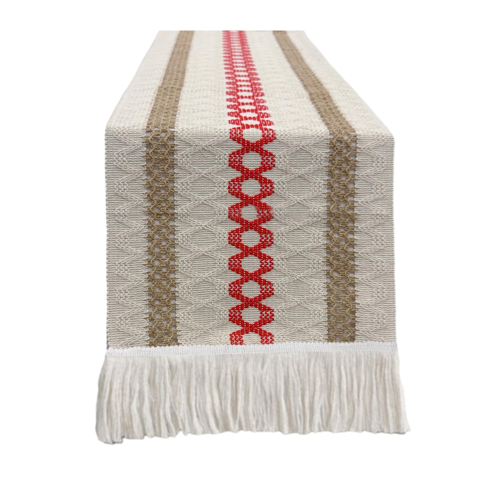RetroNest Table Runner with Tassels,Nordic Minimalist Cotton Linen Tablecloth for Coffee Table,TV Stand Dining Table Rustic Farmhouse Home Decor 30x140cm 160cm 180cm C 140cm