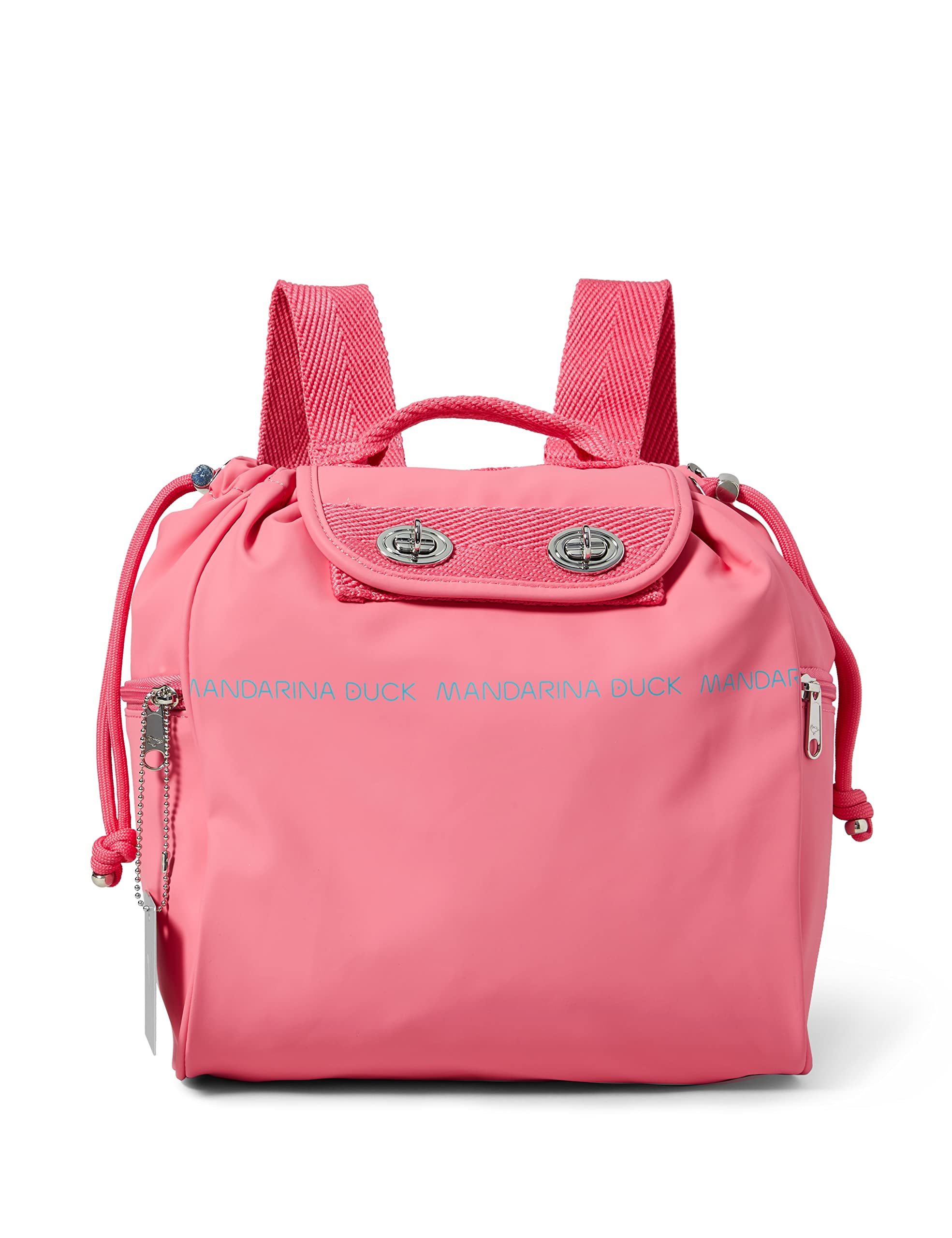Mandarina Duck Women's Backpack, Pink (Hot Pink), 14.5x28x25 Centimeters (W x H x L)