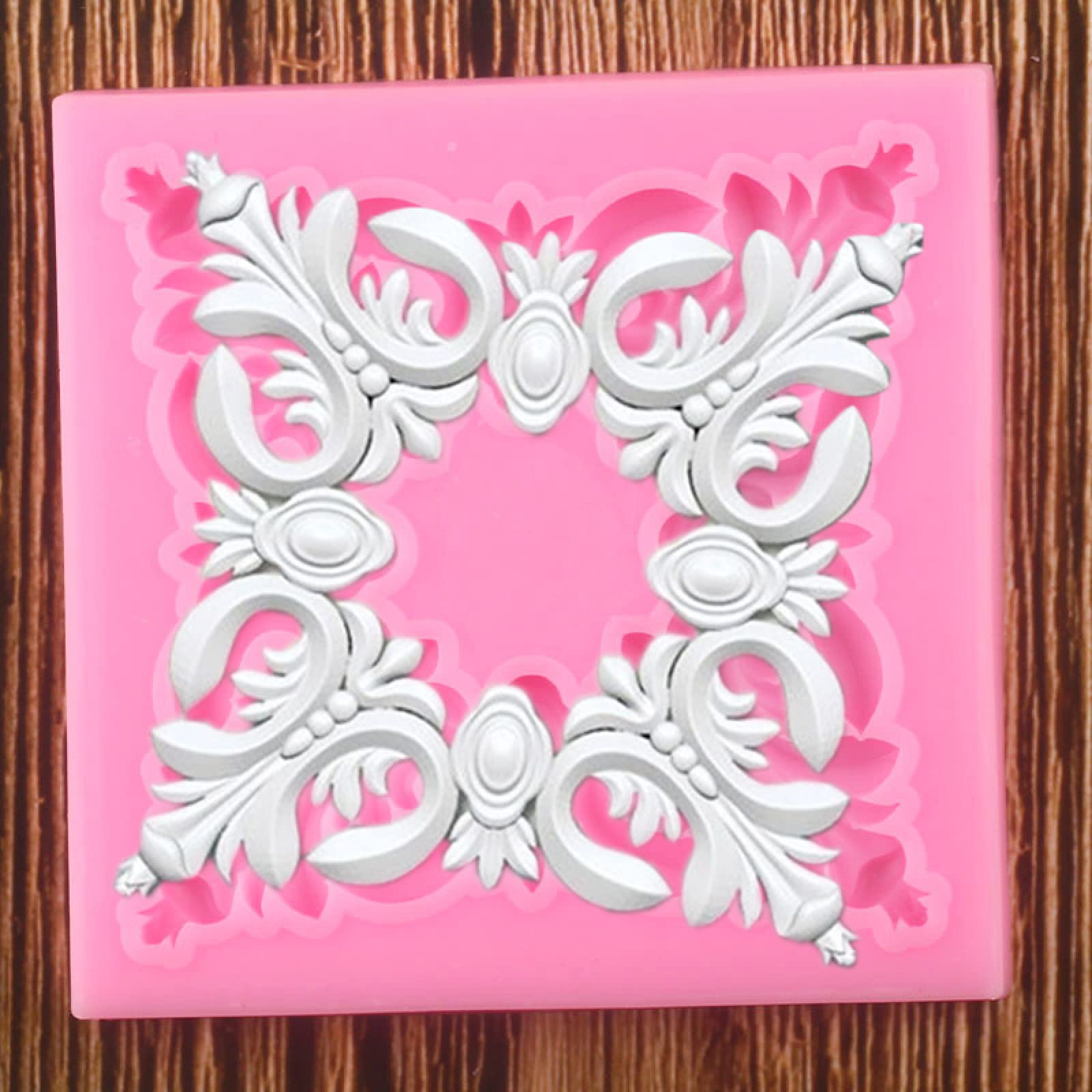 Stampi da forno in silicone 3D fiore pizzo stampi da forno in silicone scorrimento stampo fondente strumenti per decorare torte caramelle cioccolato stampi 4 pezzi
