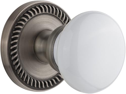 Grandeur 821897, roseta Newport de peltre antiguo con perilla Hyde Park