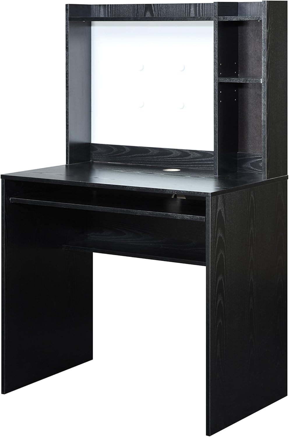 Convenience Concepts Designs2Go Student Desk with Magnetic Bulletin Board, Black