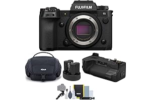 Fujifilm X-H2S Mirrorless Camera Body 4 Items Bundle Kit: Vertical Battery Grip,...