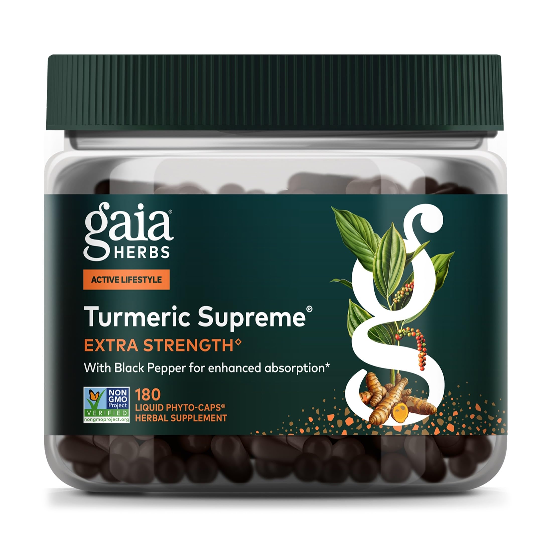 Gaia Herbs Turmeric Supreme Extra Strength, 120 Vegan Capsules — Amazon image 9
