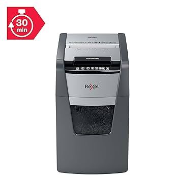 BONSEN 150-Sheet Autofeed Paper Shredder For Office, 60 Mins Heavy Duty Micro-Cut Shredders For Home Office Use, P-4 High Security Commercial Document Shredder With 6 Gal Large Capacity Bin (S3114