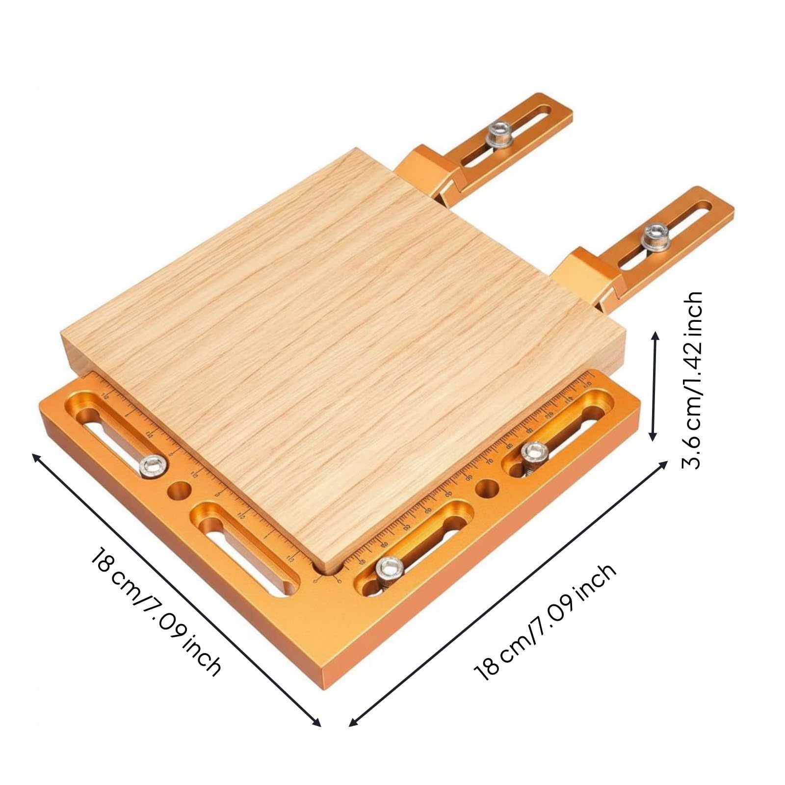 de Carpintería Abrazadera Esquina Plantilla Alineación Panel Guía para de Tablas Aleación de Aluminio Adecuado para