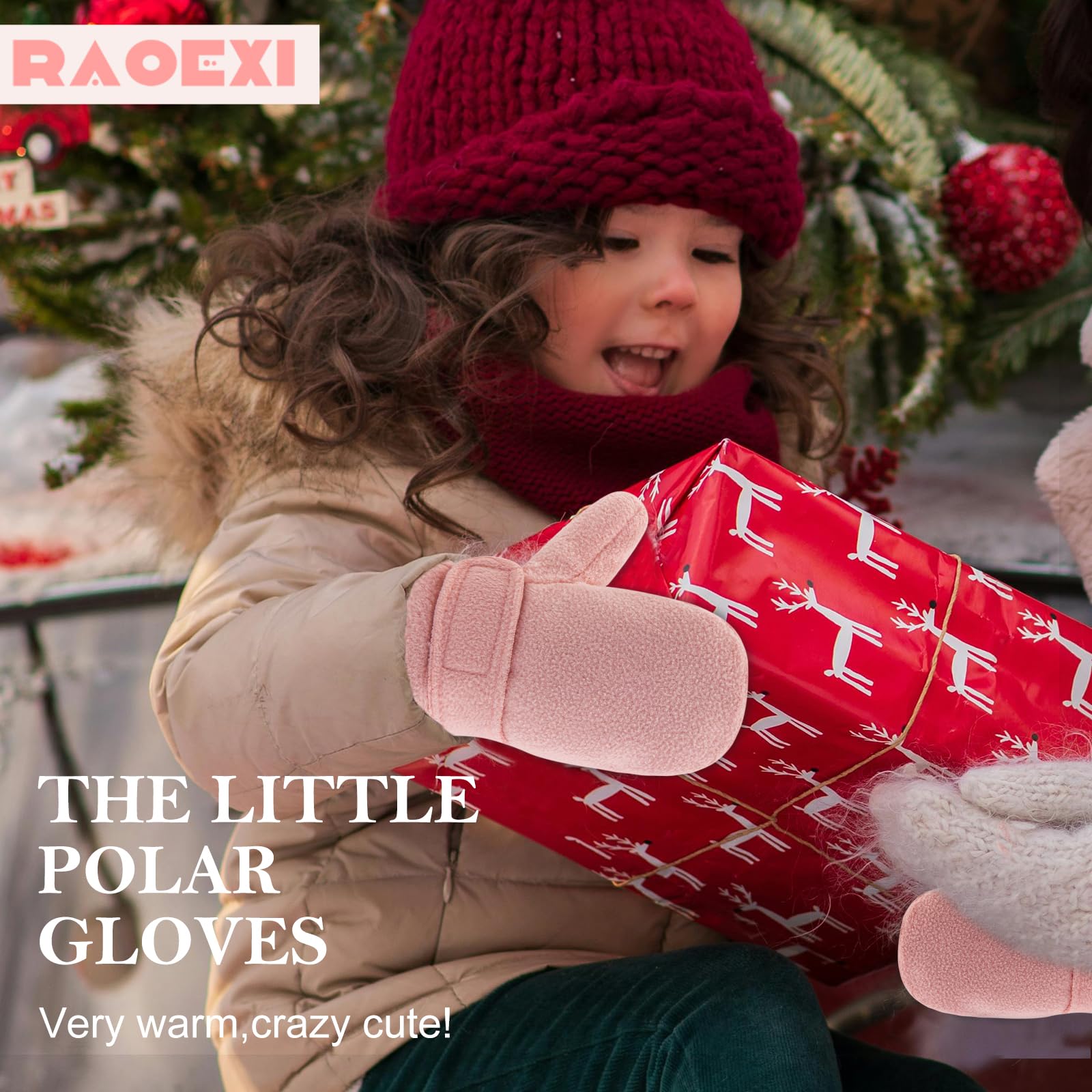 Mitaines En Tricot Doublées Micropolar - Enfant Fille