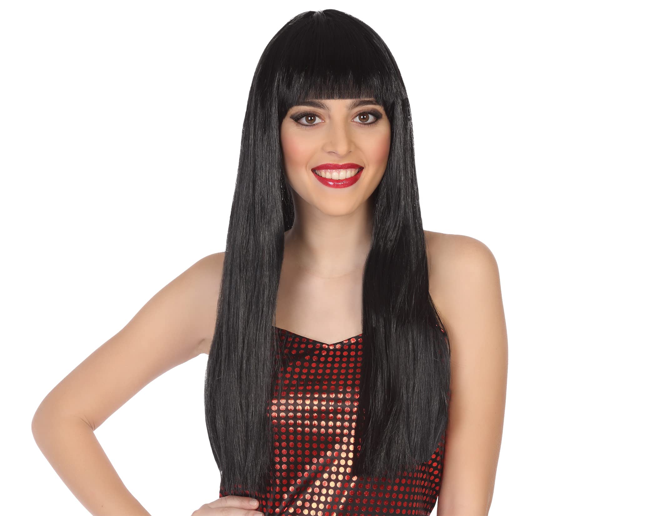 Atosa 39806 Unisex Adult Black Wig 60cm