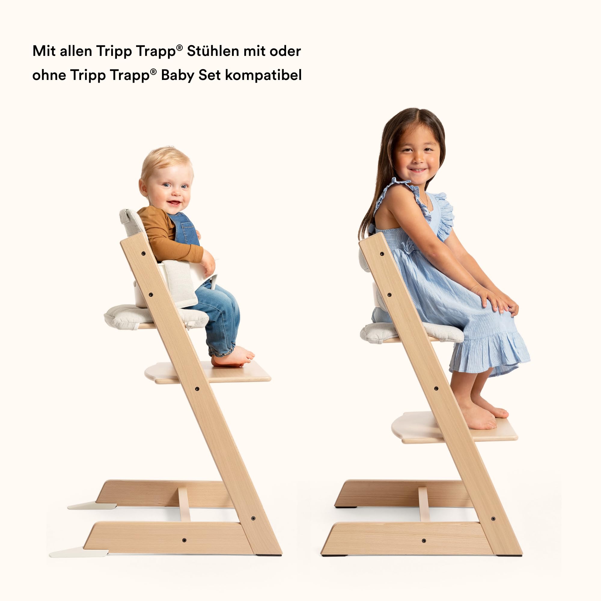 Tripp Trapp Classic Kissen, Nordic Grey – Als Ergänzung zum Tripp Trapp Stuhl & Hochstuhl, gibt Halt und Komfort – Maschinenwaschbar