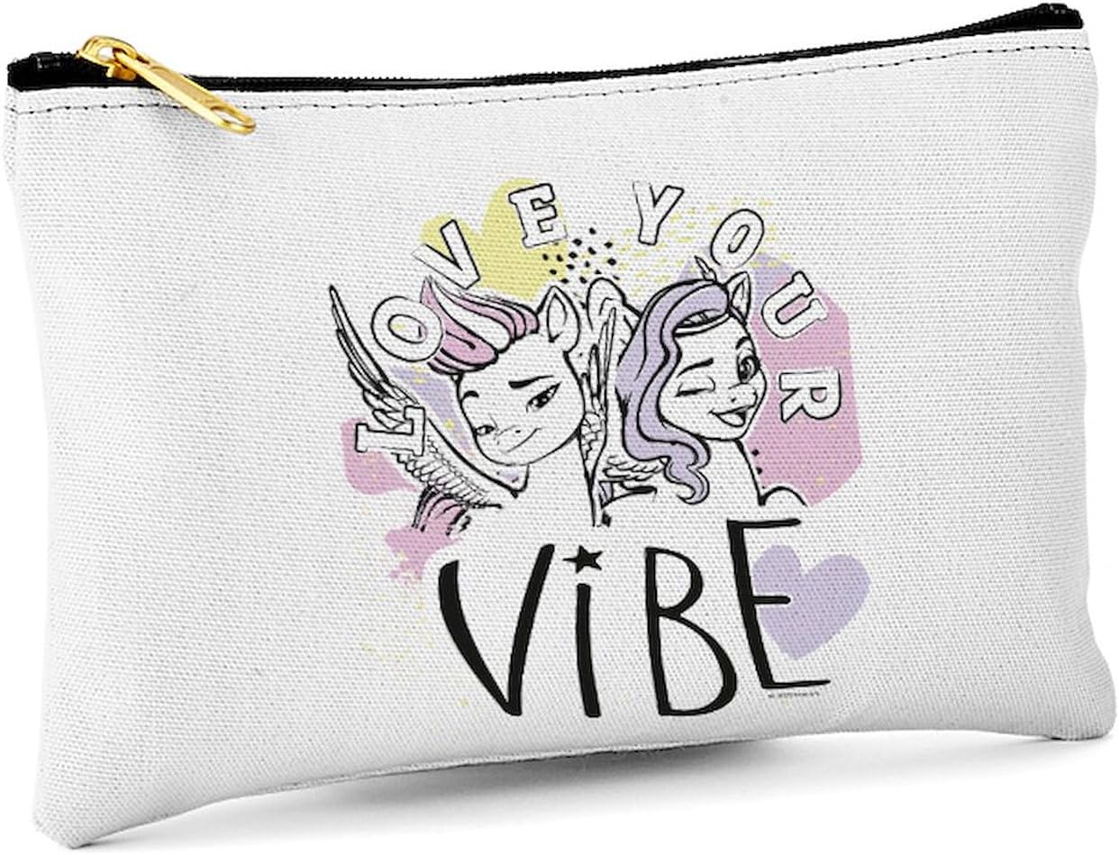 CafePress MLP Love Your Vibe Zipper Makeup Pouch, 8.5"x6"