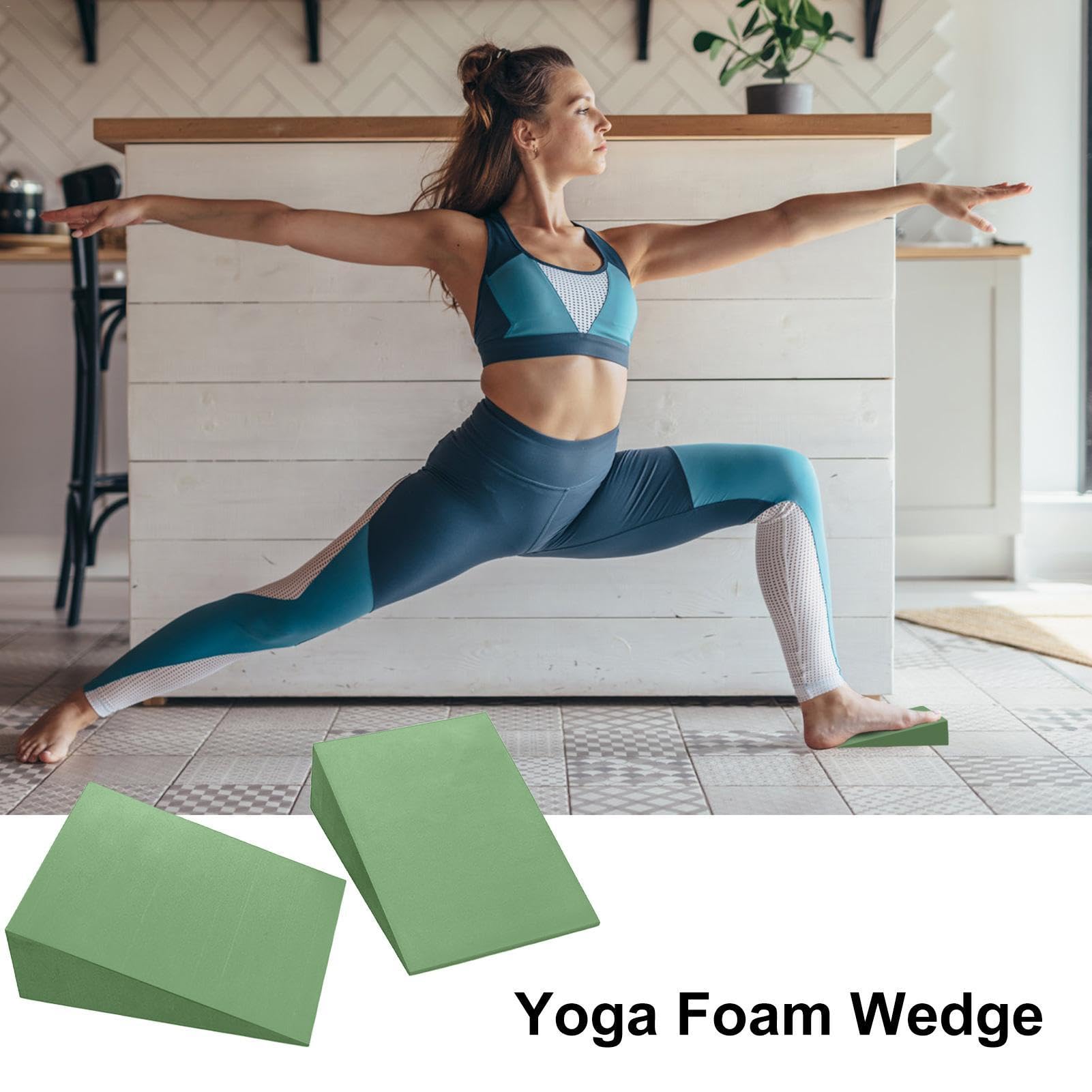 Cale De Squat En Mousse Haute Densité – Antidérapante, Pour Squats, Yoga Et Stretching, Portable 32,5x30x9 Cm
