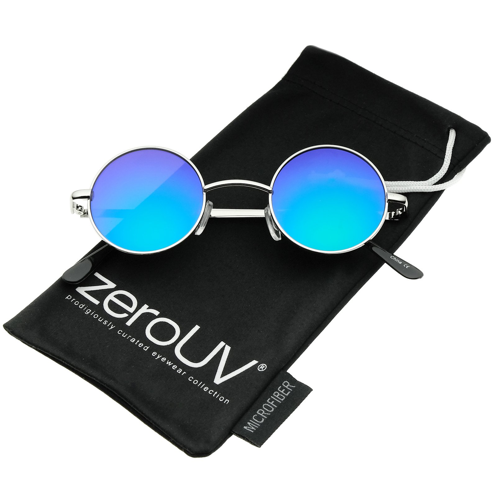 Retro Round Sunglasses - John Lennon Inspired Metal Frame With UV Protection