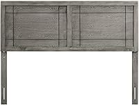 Vista 4 de Modway Cabecero de madera Archie Queen en color gris