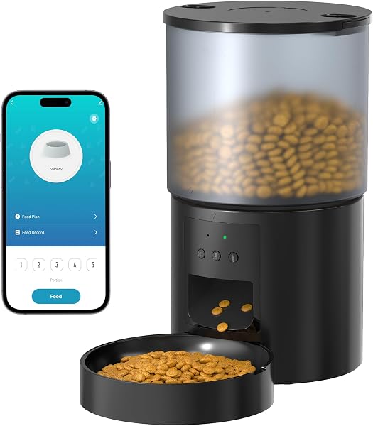 POOEKEN Distributore Automatico Cibo Gatti con WiFi