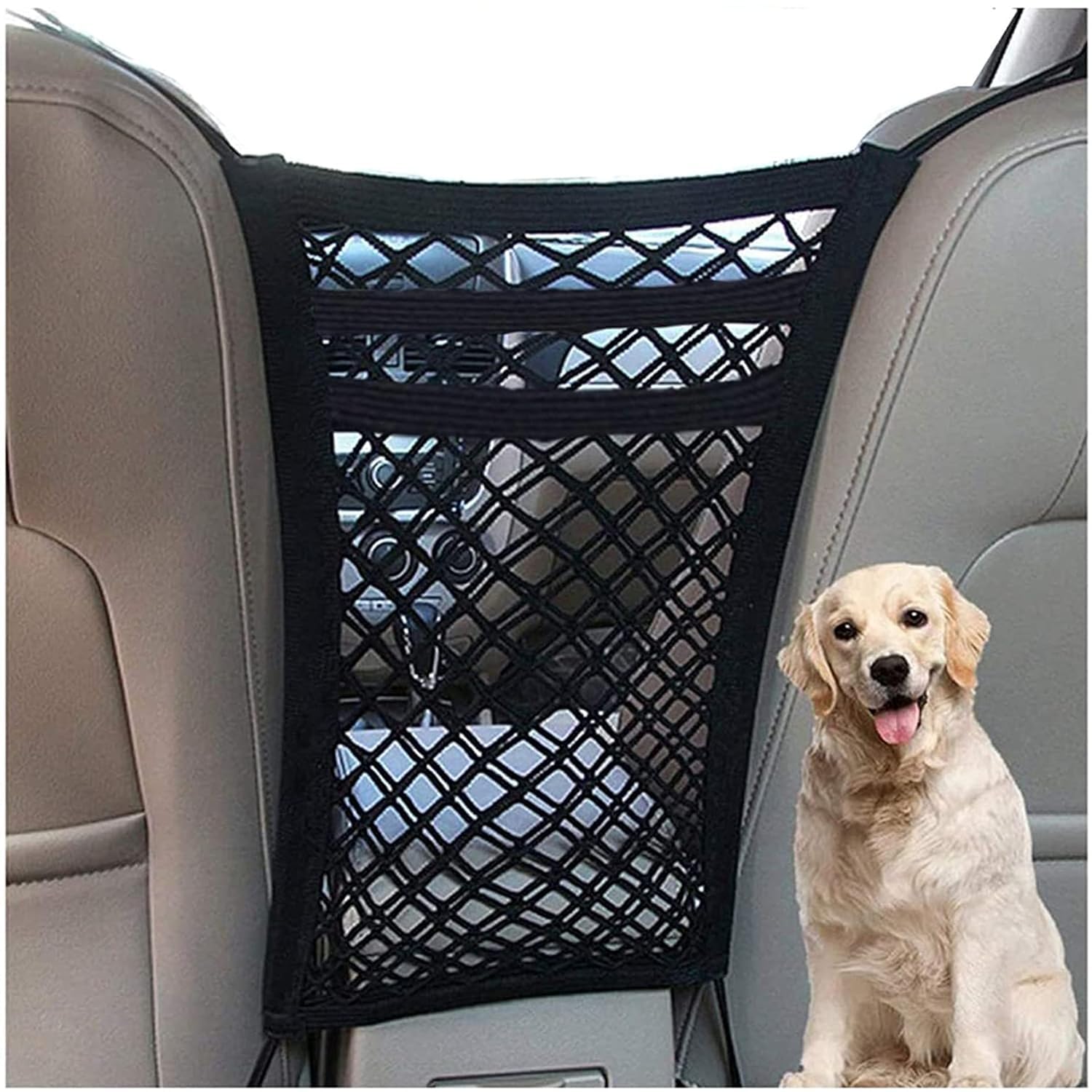 DARKSTICK Upgraded 3-Layer Pet Barrier Dog Car Net Barrier with Auto Safety Mesh Organizer Baby Stretchable Storage Bag Universal for Cars, SUVs- Easy Install, Safer to Drive with Children and Pets (B0D2H749CB) Amazon Price History, Amazon Price Tracker