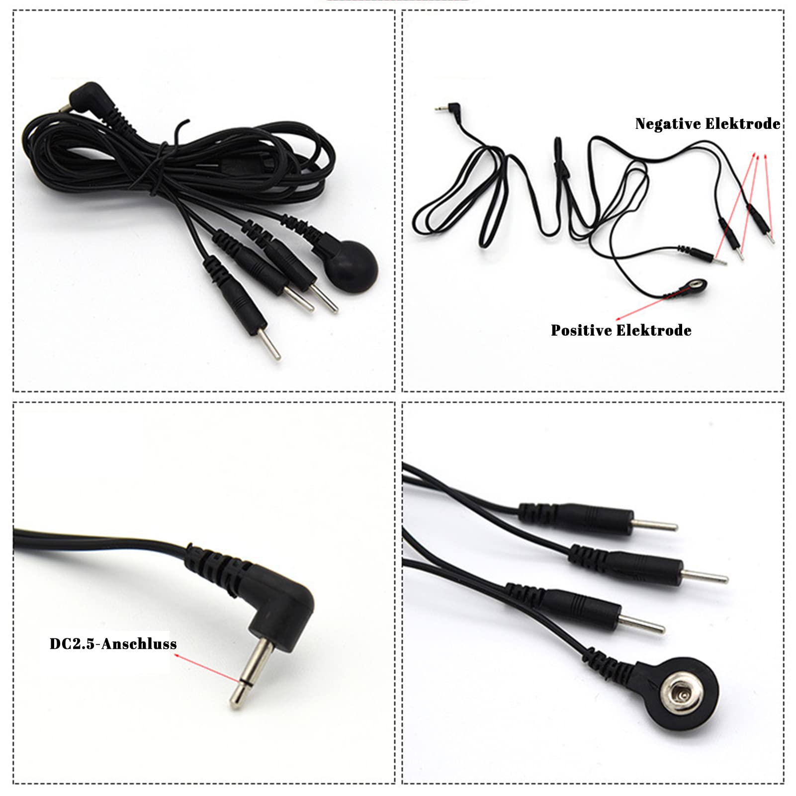 Electro Shock Sex, Elektrosex Massage Pads für Reizstromgerä, Elektro stimulationsgerät männer Sex, 12-Teiliges Set Sexuelle elektrostimulation