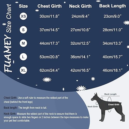 Miniatura 2 de FUAMEY Suéter para perro, cálido suéter de Navidad para perro, vestido clásico de cuello alto, suéteres de punto para clima frío para perros