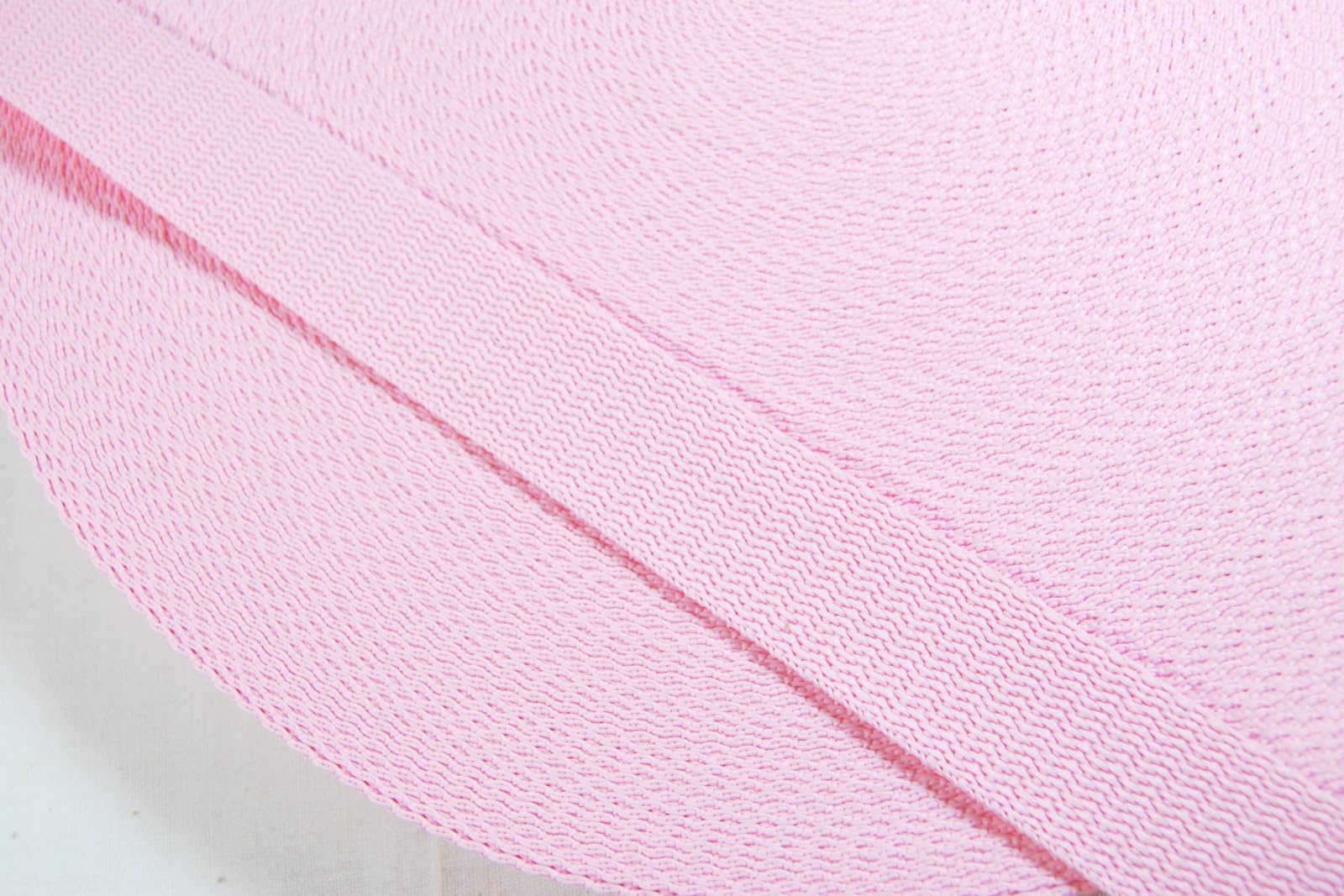 celloexpress Polypropylene Webbing Strapping - Strap Tape Bag Tote Handle - Pink 25mm (1 inch), 4m (400cm) โ image 1