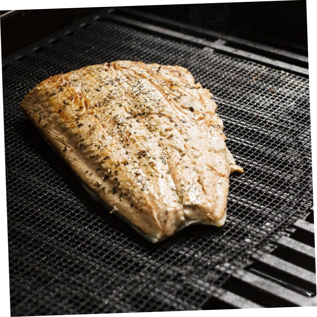 Abaodam BBQ Grill Mesh Mat Nonstick Heavy Duty Non Stick Grill Mesh for Outdoor Cooking Prevents Food from Falling and Sticking Approved Easy to Gas