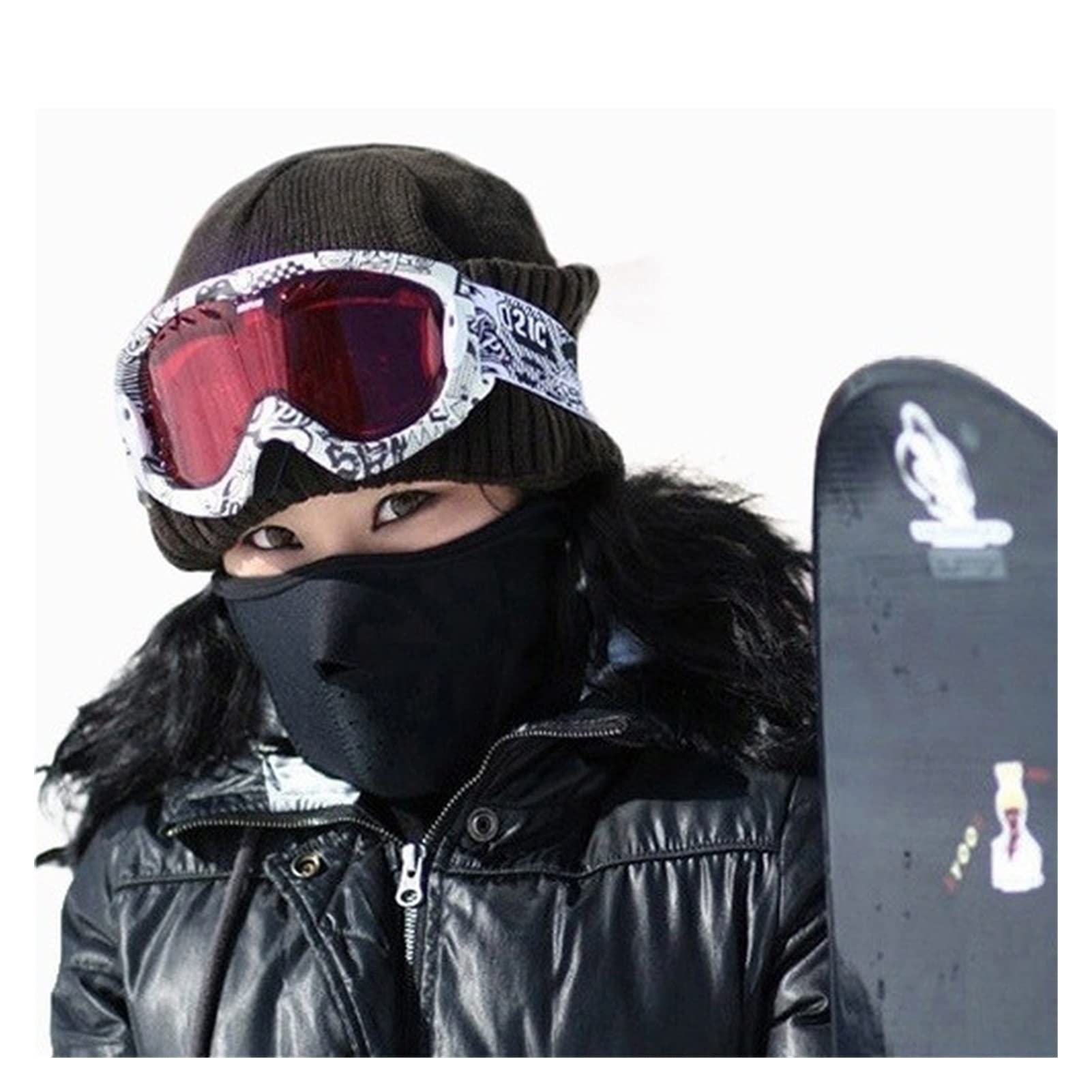 Windproof Fahrradfahrrad Fahrradmaske Ski Snowboard -Außenmasken Staubhals warme halbe Gesichtsmaske Winter Sportmaske