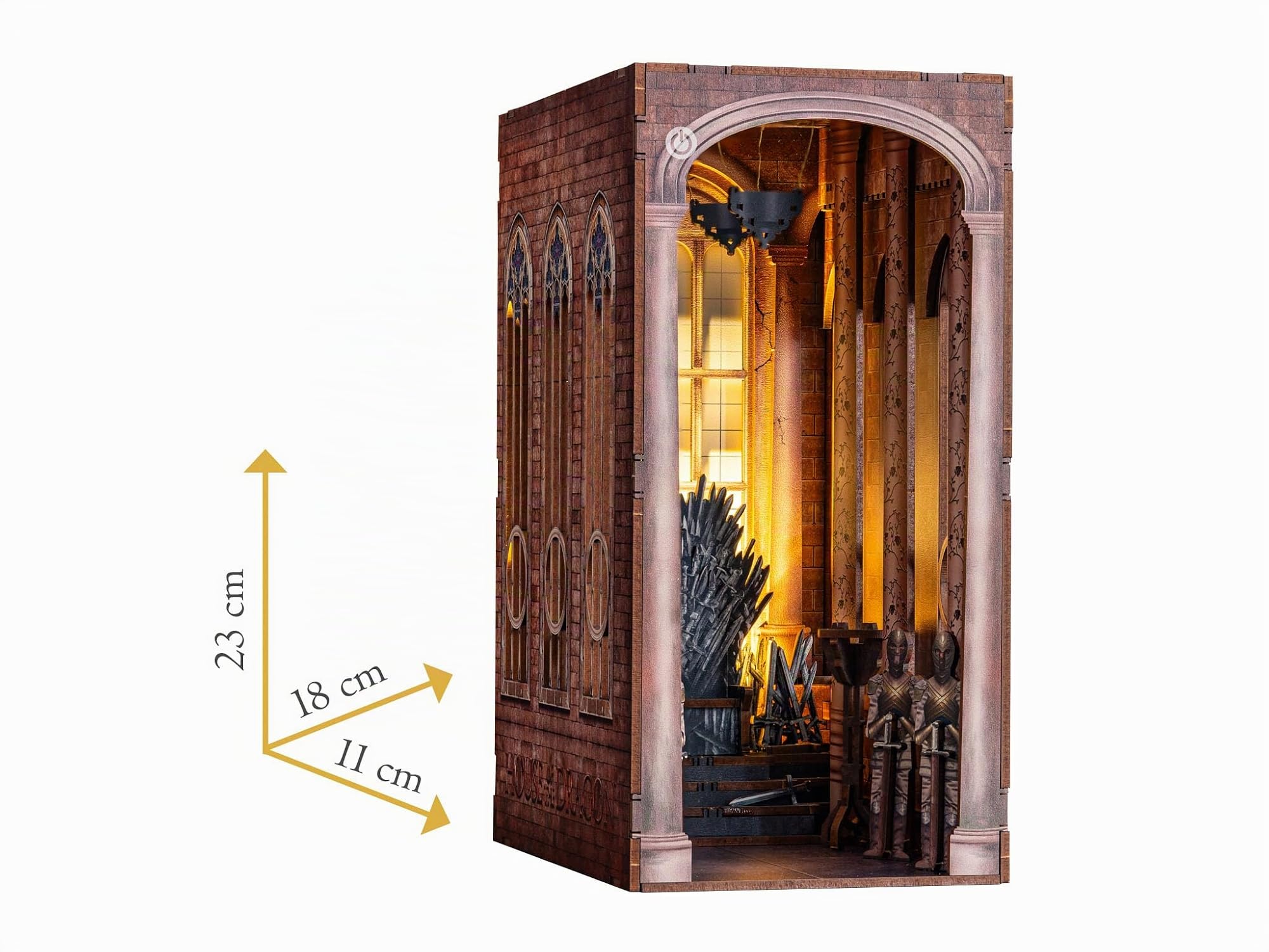 Revell Tiny Adventures Iron Throne 3D Maison Miniature Serre-livres en Bois Trône de Fer
