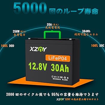 LiFePO4多目的バッテリー 12V 30Ah Amazon.com: ECO-WORTHY 12V 30Ah LiFePO4 Lithium Battery
