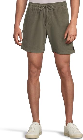 RVCA Mens Escape Elastic Regular Fit 17" Cord Short II