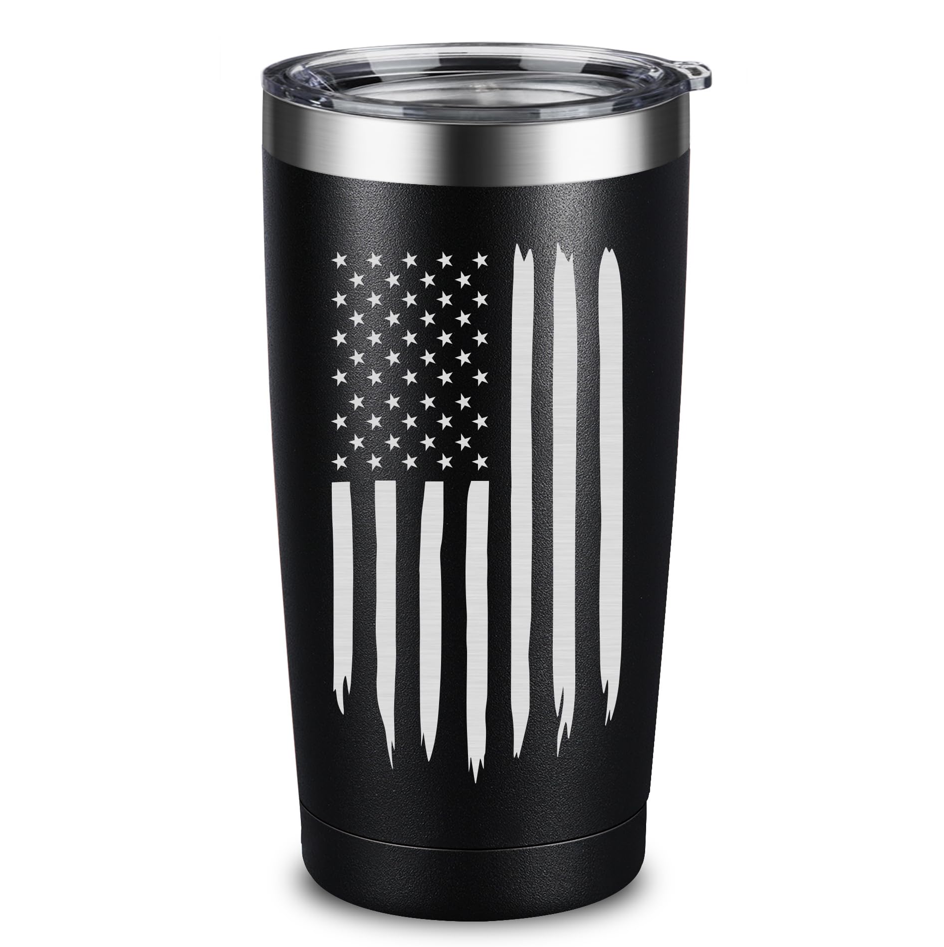 ARIABLE American Flag Tumbler Gifts for Men Women USA Drinking Cup for Fathers Day Christmas - 20 Oz