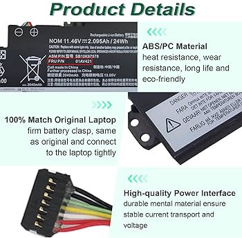 ThinkPad T480 i7-8550U メモリ16GB 新品バッテリー Amazon.com: 01AV421 T480 T480 T580 Internal Battery