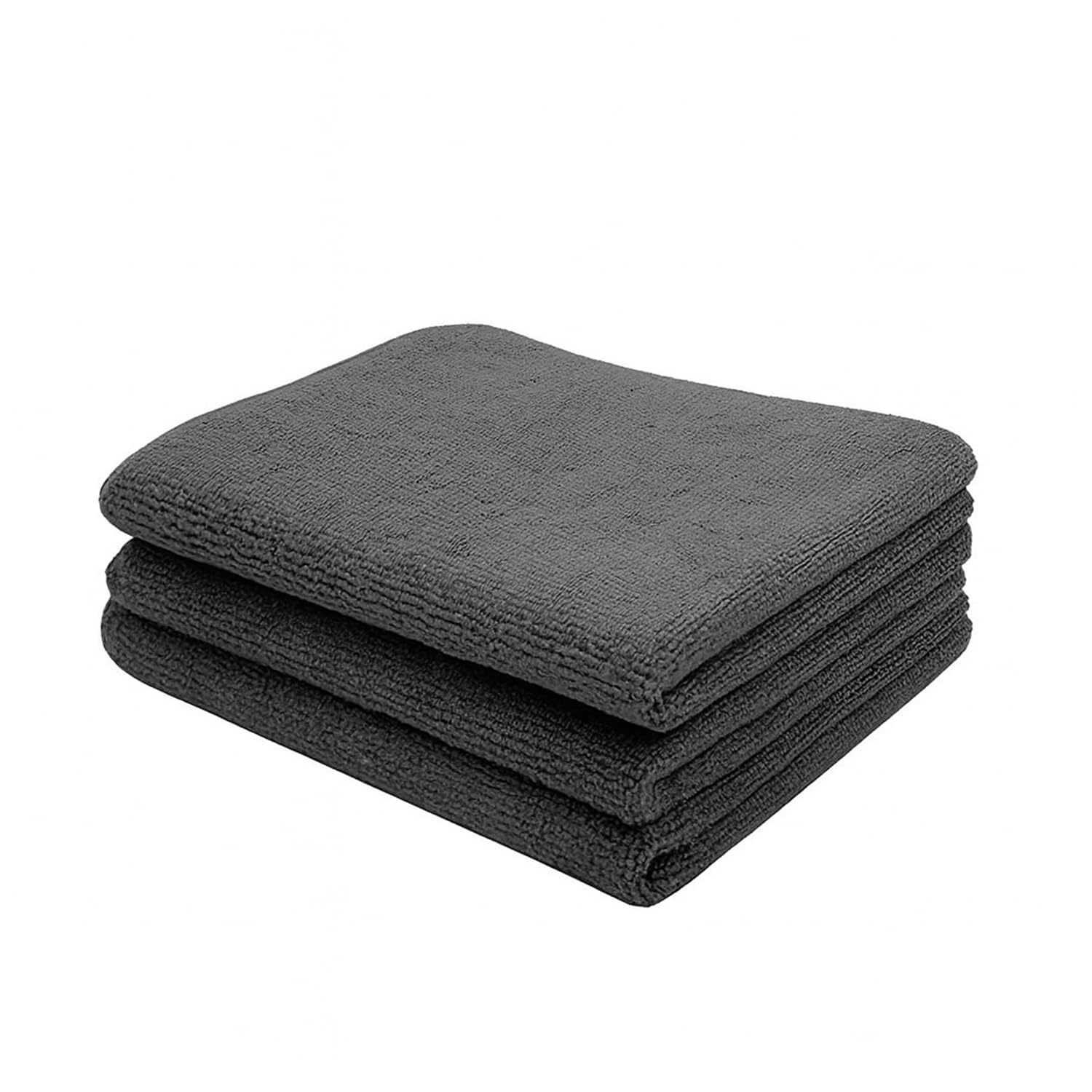 MAXOSHINE Microfiber Cleaning Cloths Grey, Lint-Free & Ultra Absorbent Towels for Car, Kitchen, Windows, Stainless Steel & Multi-Surface Cleaning 40x40 350 GSM (3, Grey)-image-46