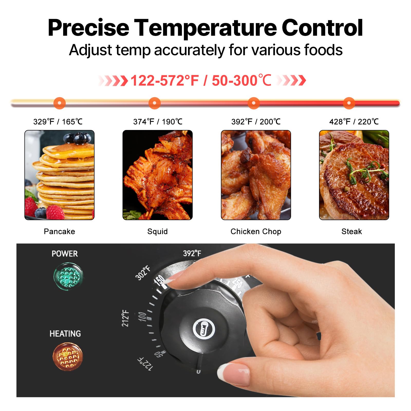 VEVOR Piastra Elettrica per Cottura Commerciale 1600W Superficie di Cottura 54 x 30cm, Piastra in Ferro per BBQ Cottura Evento all'Aperto Temperatura Controllata 50°C - 300°C Telaio in Acciaio Inox