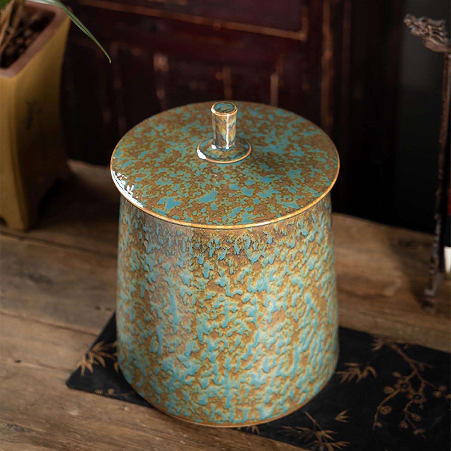 Large Rice Storage Container with Lids Rice Dispenser Kitchen Grain Storage Tank Grain Dispenser for Pantry Kitchen Flour Dispenser Container for Rice(A,Capacity 5KG)