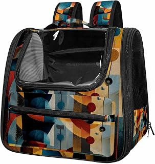 Dog Carrier Backpack for Small Pets - Cat & Dog Backpack for Hiking, Camping or Travel, Golf Modern (1)