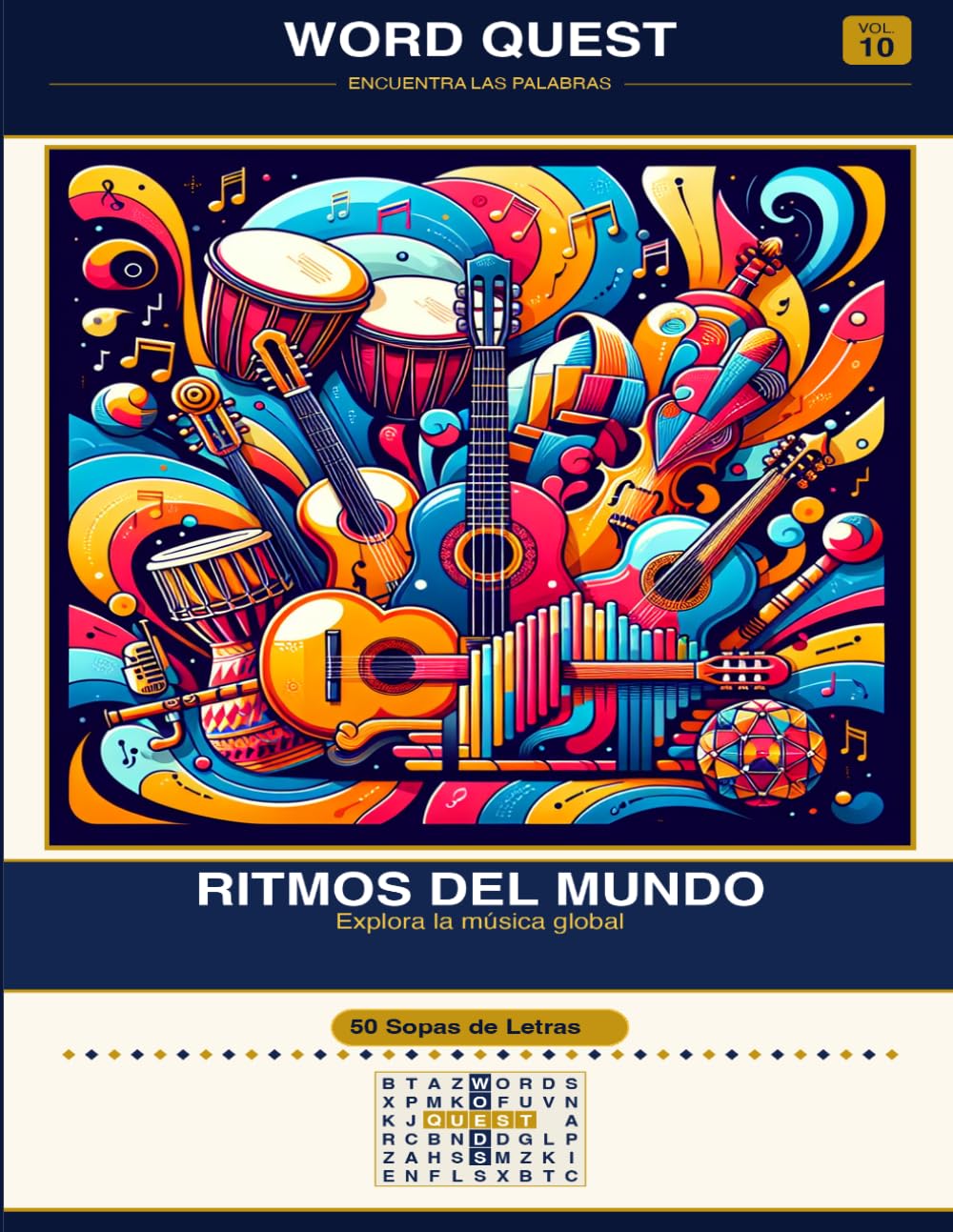 WORD QUEST Vol. 10: Ritmos del Mundo: Explora la música global