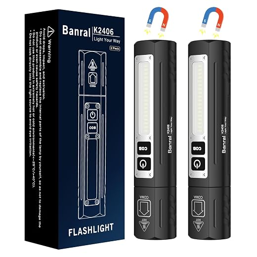 Magnetic Small Powerful Flashlights, USB-C, 2pk (black) - $25.99