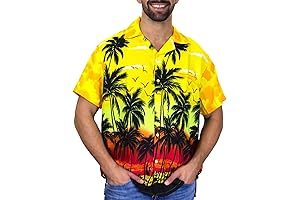 Bright High Vis Eye-Catching Funky Loud Unisex Hawaiian Shirt