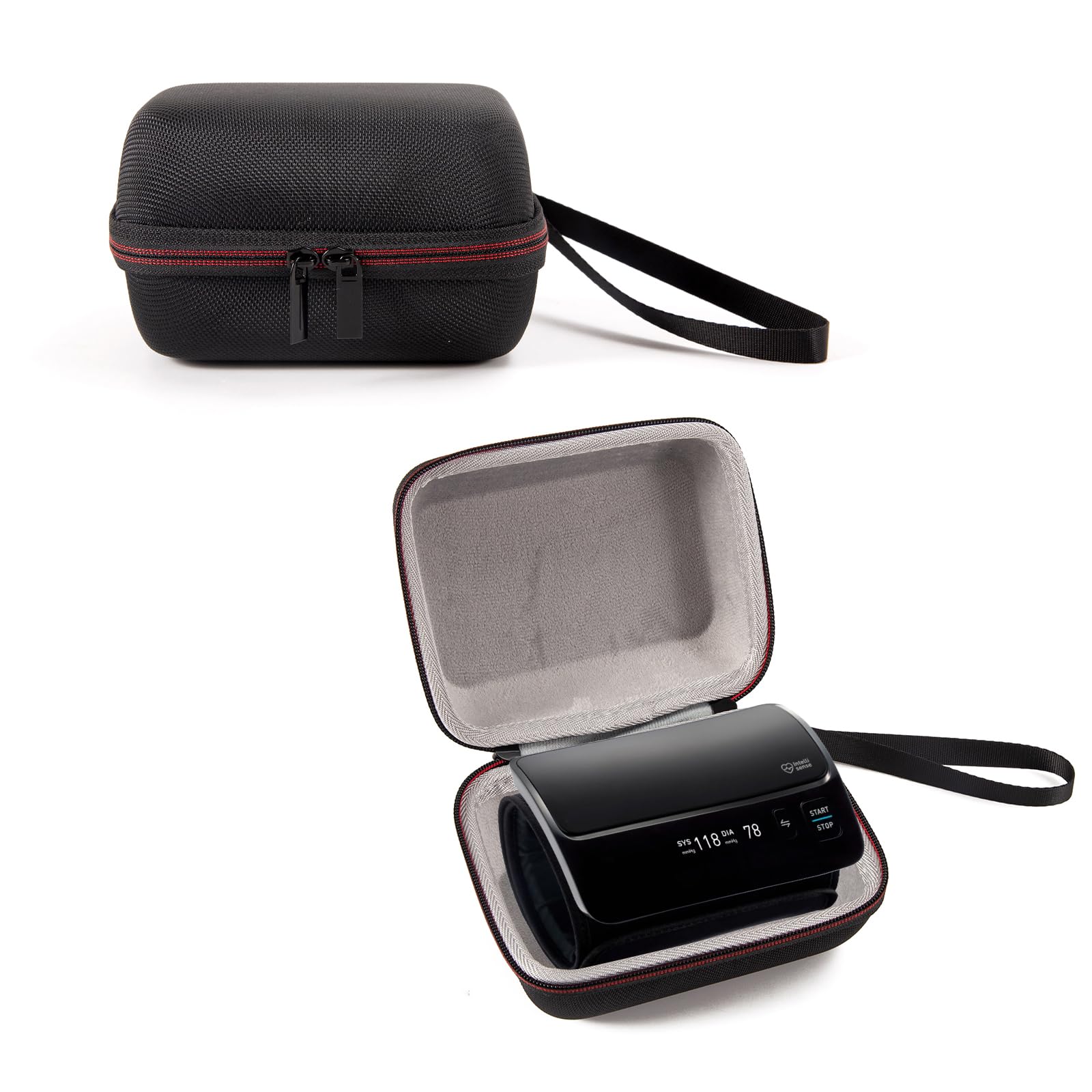Hard Carrying Case Compatible with Omron Evolv Blood Pressure Monitor Upper Arm,Portable Travel Storage Case for BP7000 HEM-7600T-BK Bluetooth Wireless BP Monitor (Case Only)-image-24