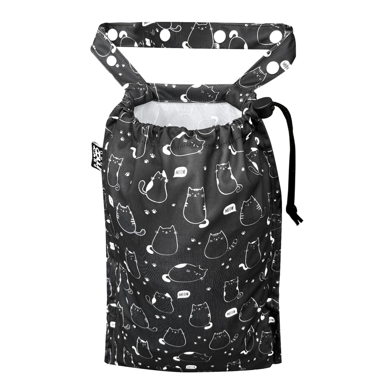 RMMOORORO Cute Hanging Car Trash Garbage Bag 100% Leakproof Waterproof Multipurpose for Car Back Front Seat Console with Hanging Strap (Cute Cats)