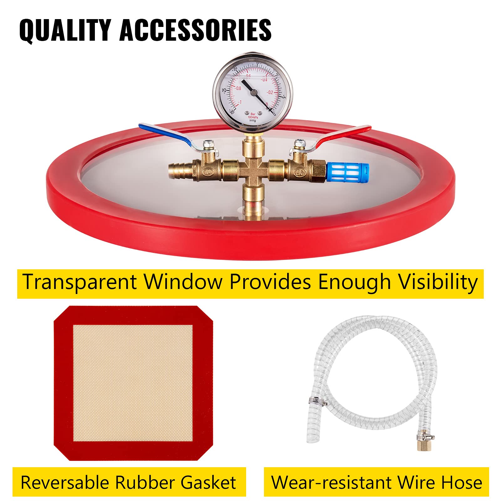 Buy VEVOR 3CFM Vacuum Pump Single Stage 3CFM HVAC Vacuum Pump 3CFM 1