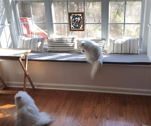 Miniatura 5 de Sincere - Cojín de sofá de tamaño personalizado, para ventana panorámica con asiento de alféizar, para banco, tatami, con funda lavable a máquina