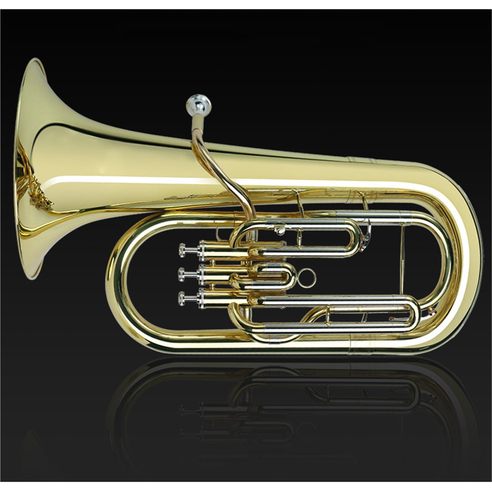 Eufonio Strumenti Musicali Eufonio Tono Sib Tre Pulsanti Ottone Professionale Facile Da Esercitarsi E Suonare